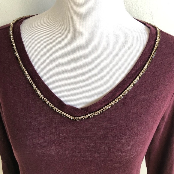 💜 NWT jeweled long sleeve💜 - Picture 2 of 5